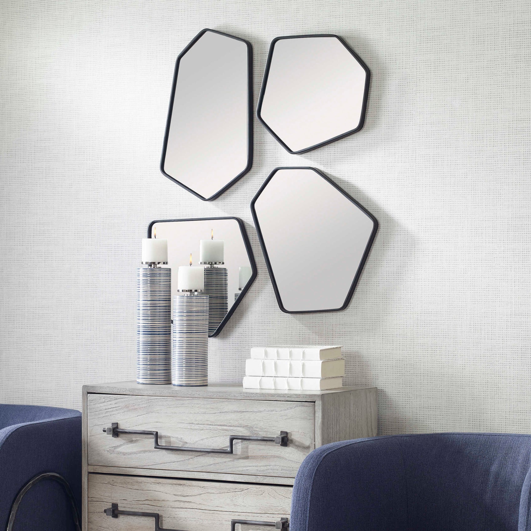 Linneah Black Mirrors (Set of 4)