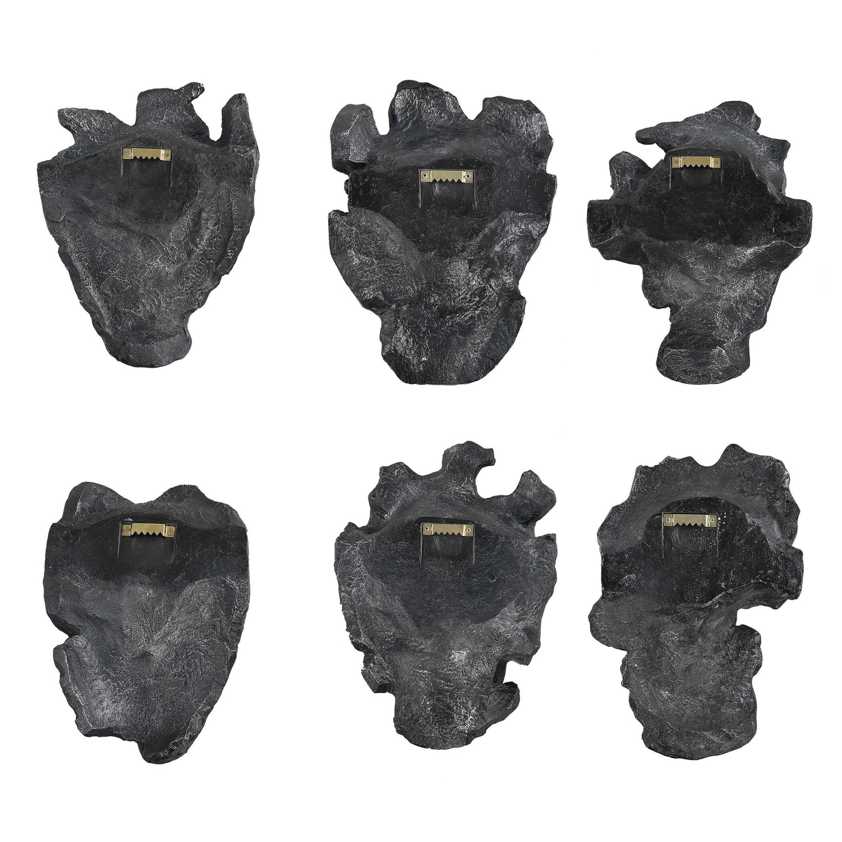 Self-Portrait Black/Gray Metallic Wall Decor (Set of 6)
