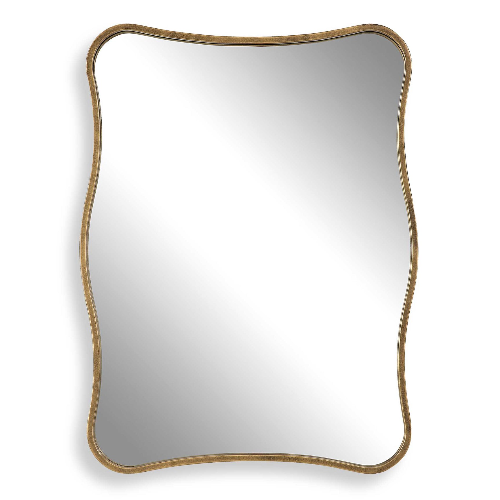 Pavia Gold Curvy Vanity Mirror
