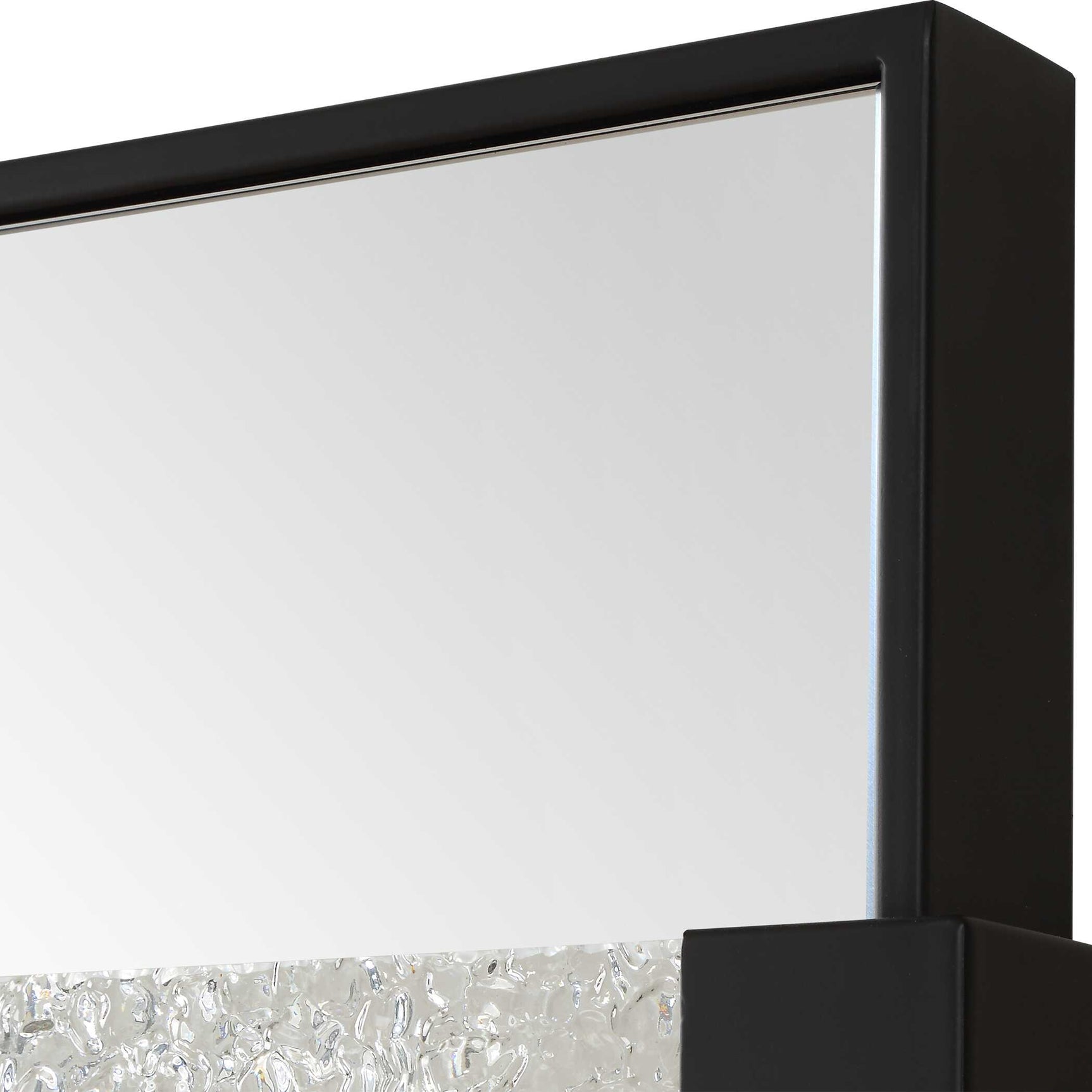 Stratton Black Modern Dressing Mirror