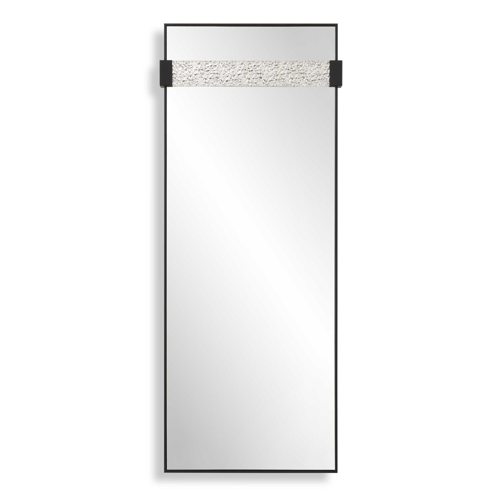 Stratton Black Modern Dressing Mirror