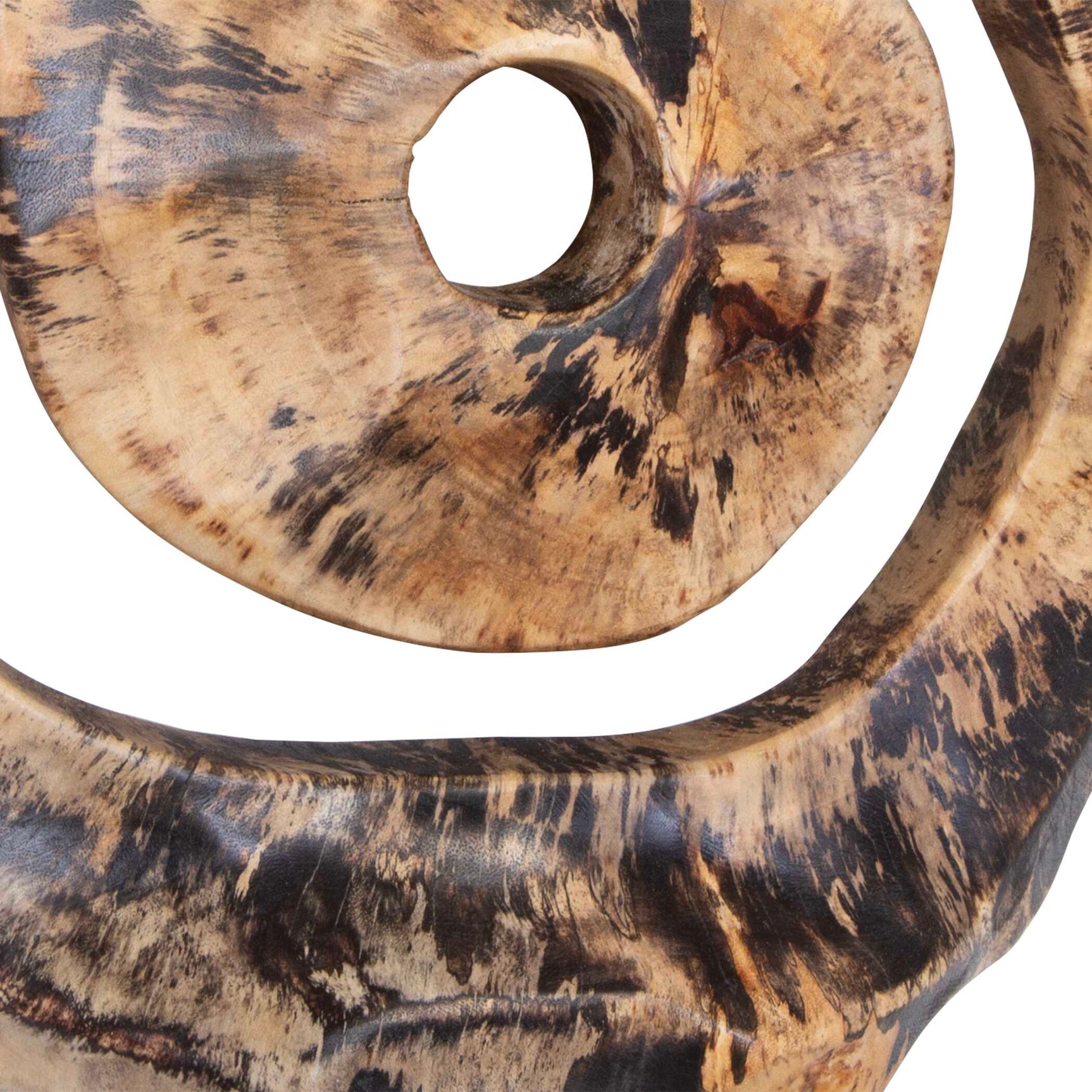 Corkscrew Woodtone Wood Wall Decor (Set of 9)