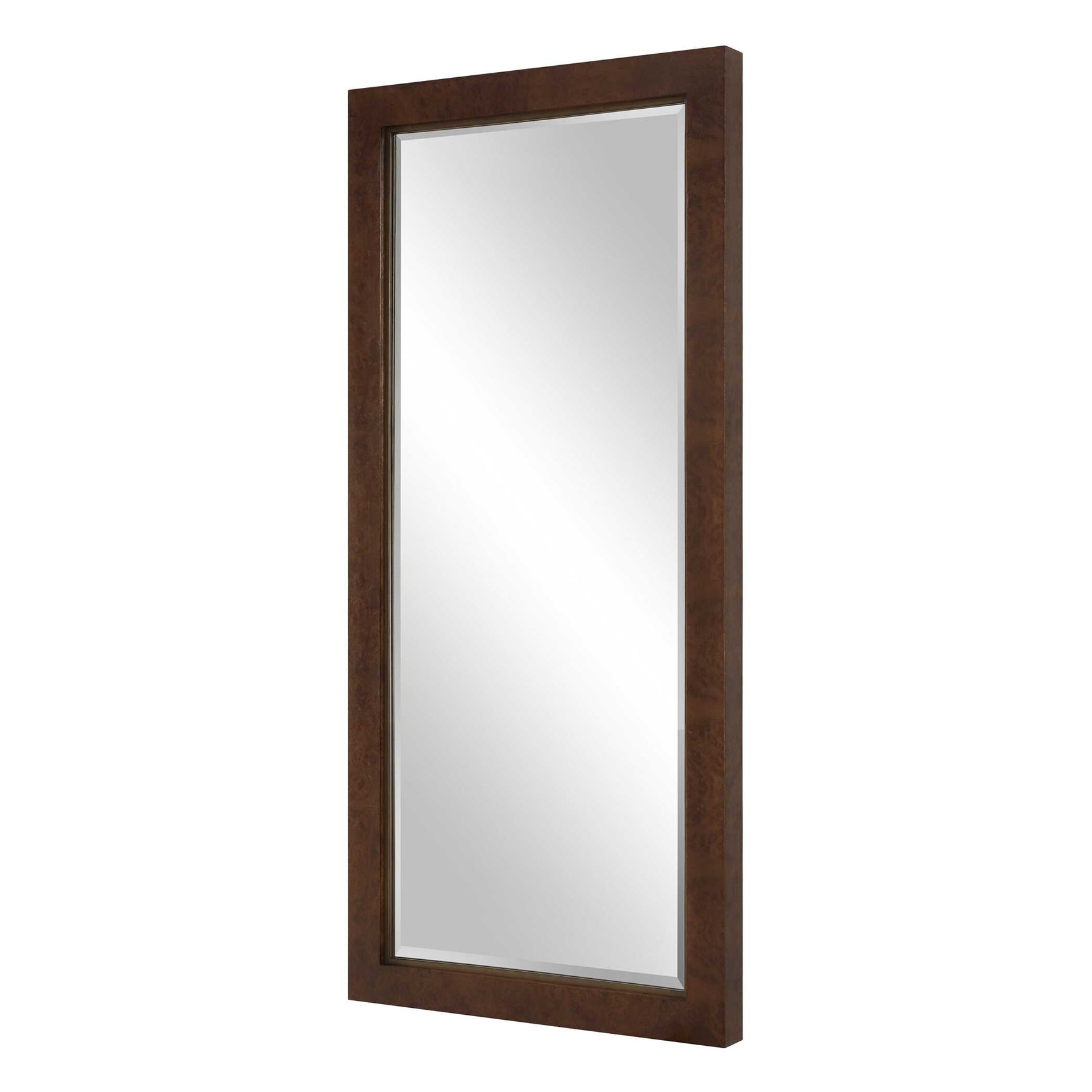 Durant Brown/Woodtone Tall Wood Mirror