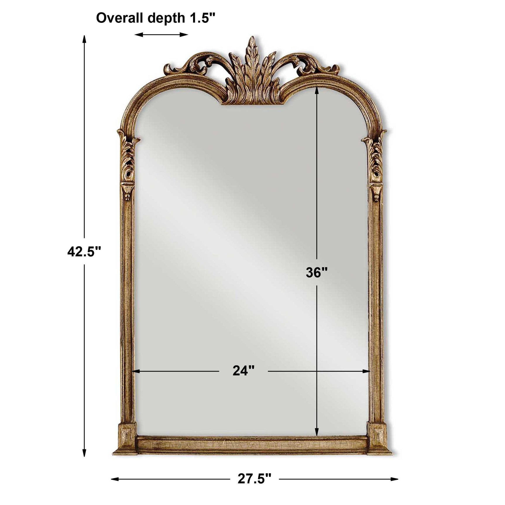 Jacqueline Gold Vanity Mirror