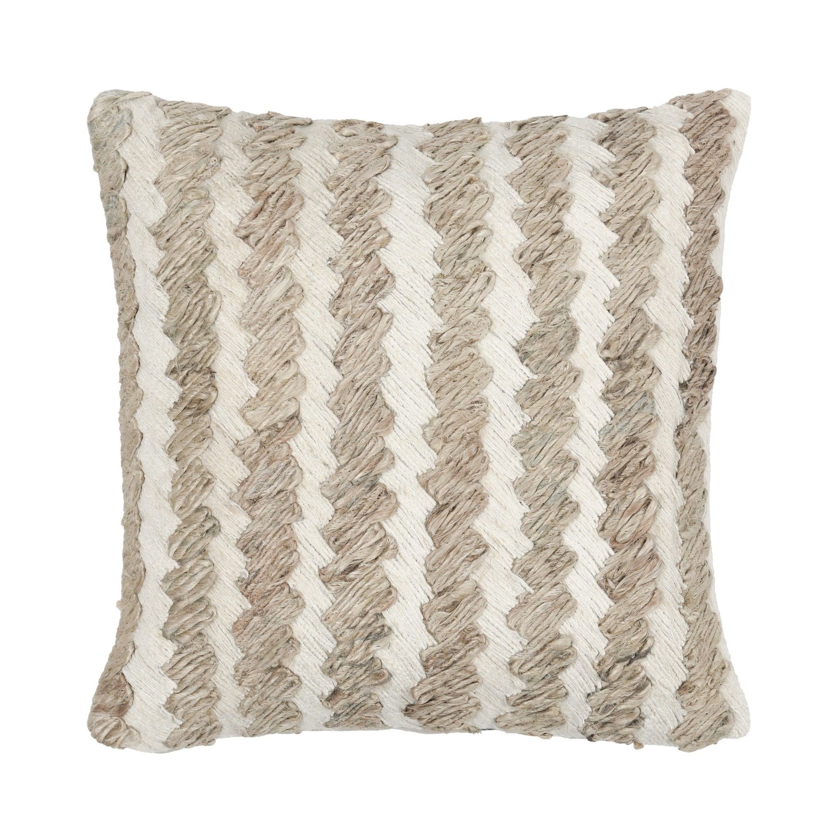 ML Burrows Ivory Multi 18x18 Throw Pillow (Set of 2) - Ornate Home