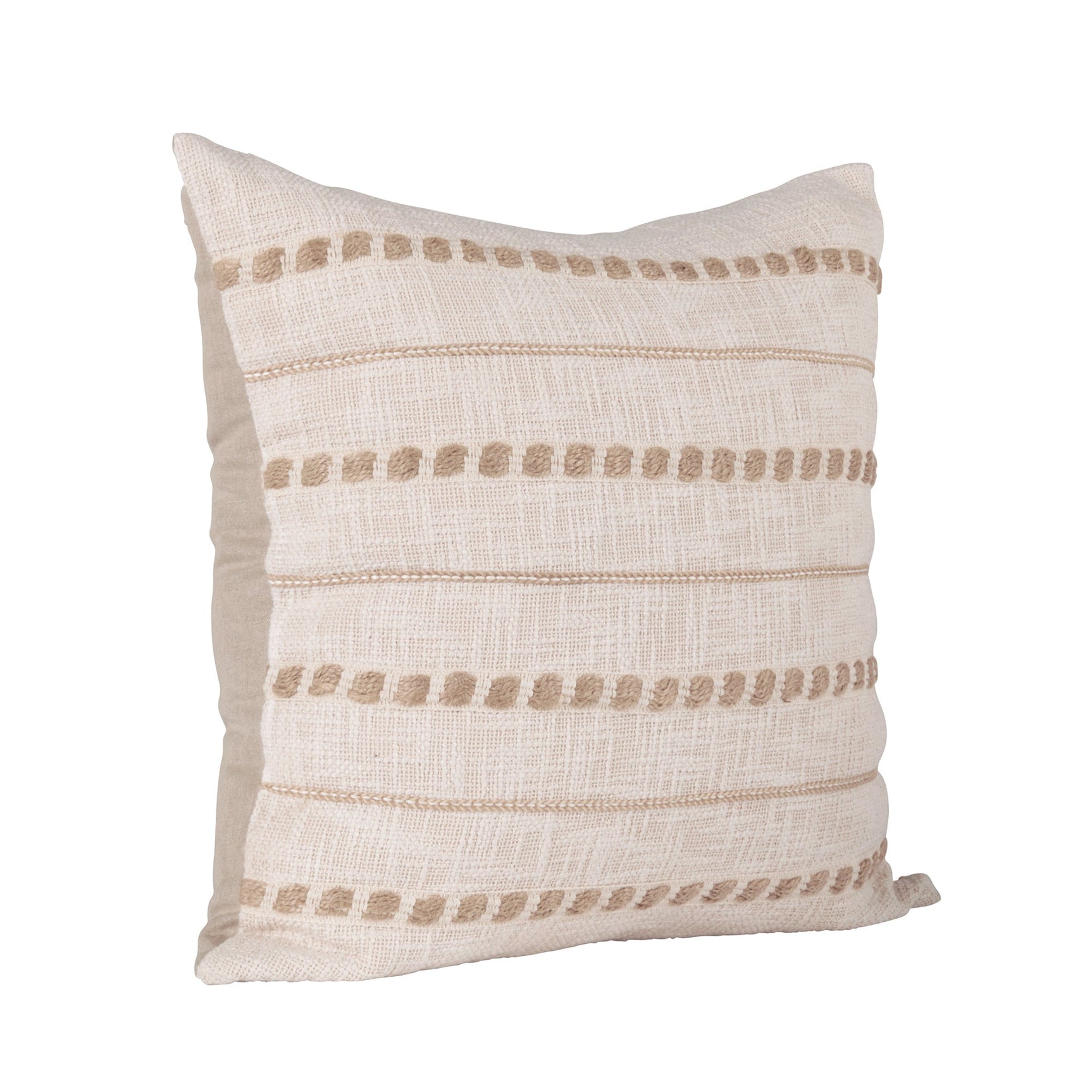 ML Lago Ivory/Natural 22x22 Throw Pillow (Set of 2) - Ornate Home