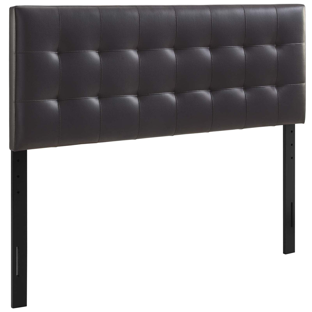 Lily Brown Upholstered Vinyl King Headboard