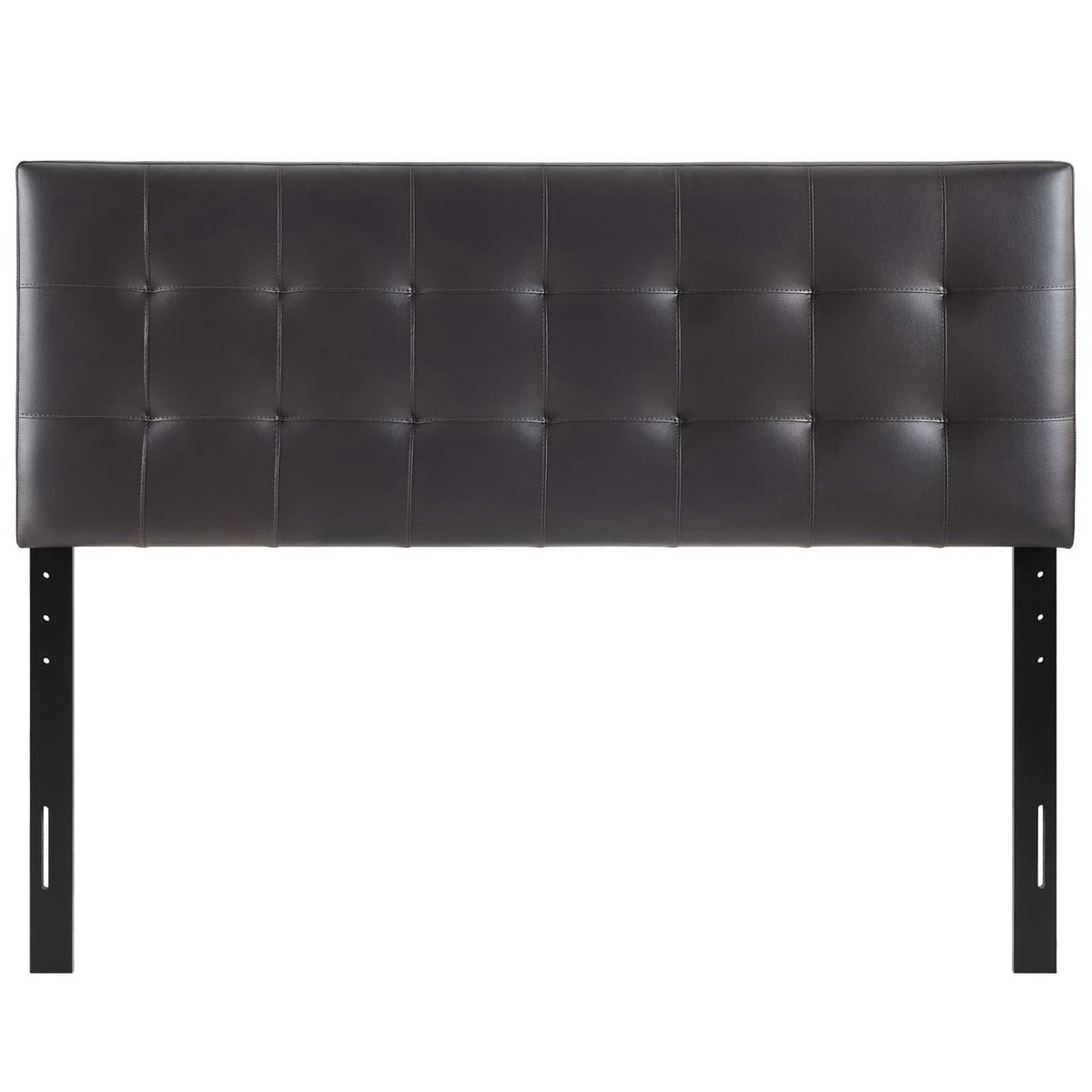 Lily Brown Upholstered Vinyl King Headboard