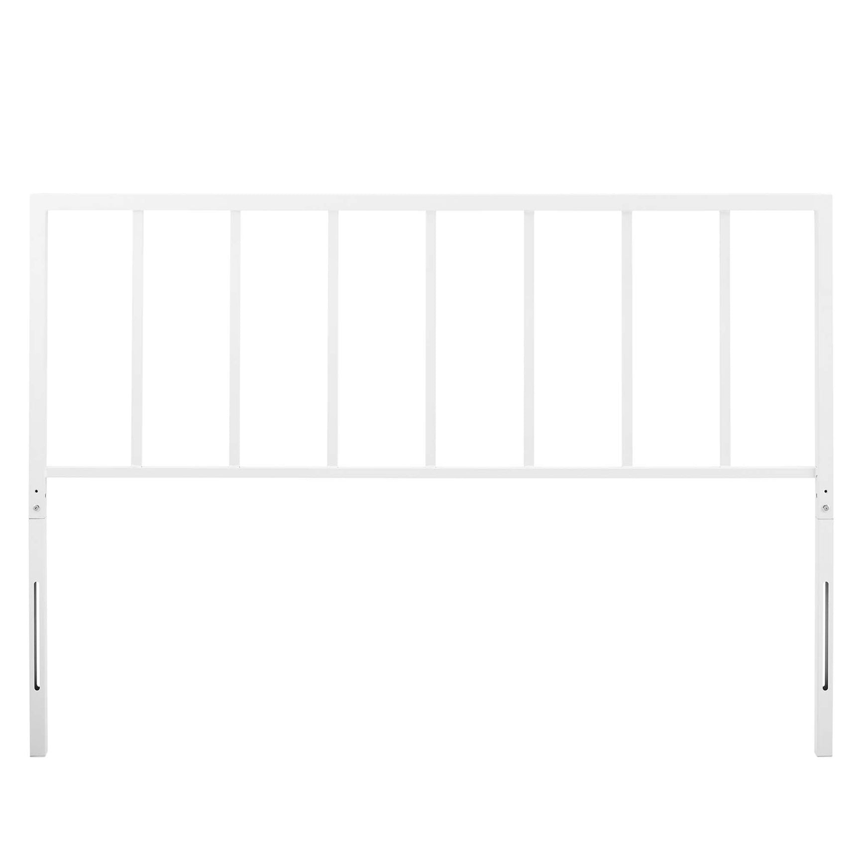 Tatum White Metal King Headboard