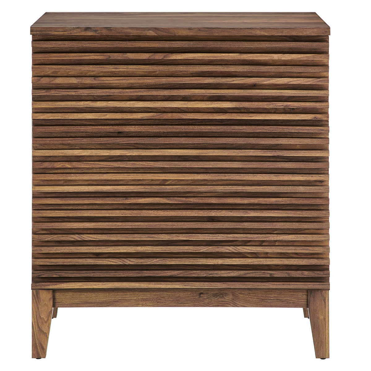 Render Walnut Large 3-Drawer Nightstand