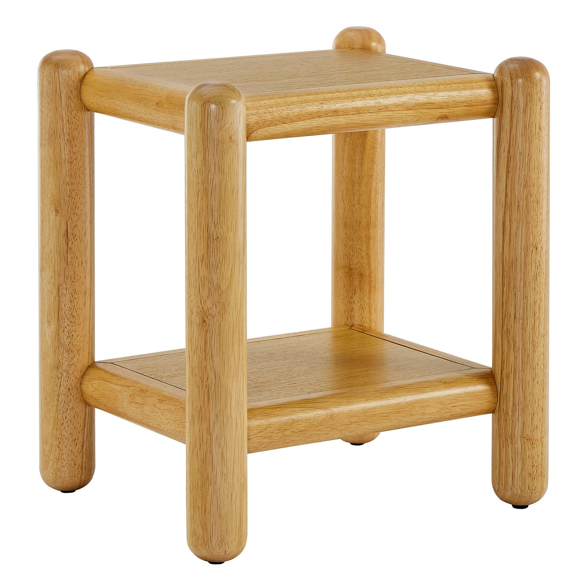 Arcus Oak Rectangular 2-Tier Side Table