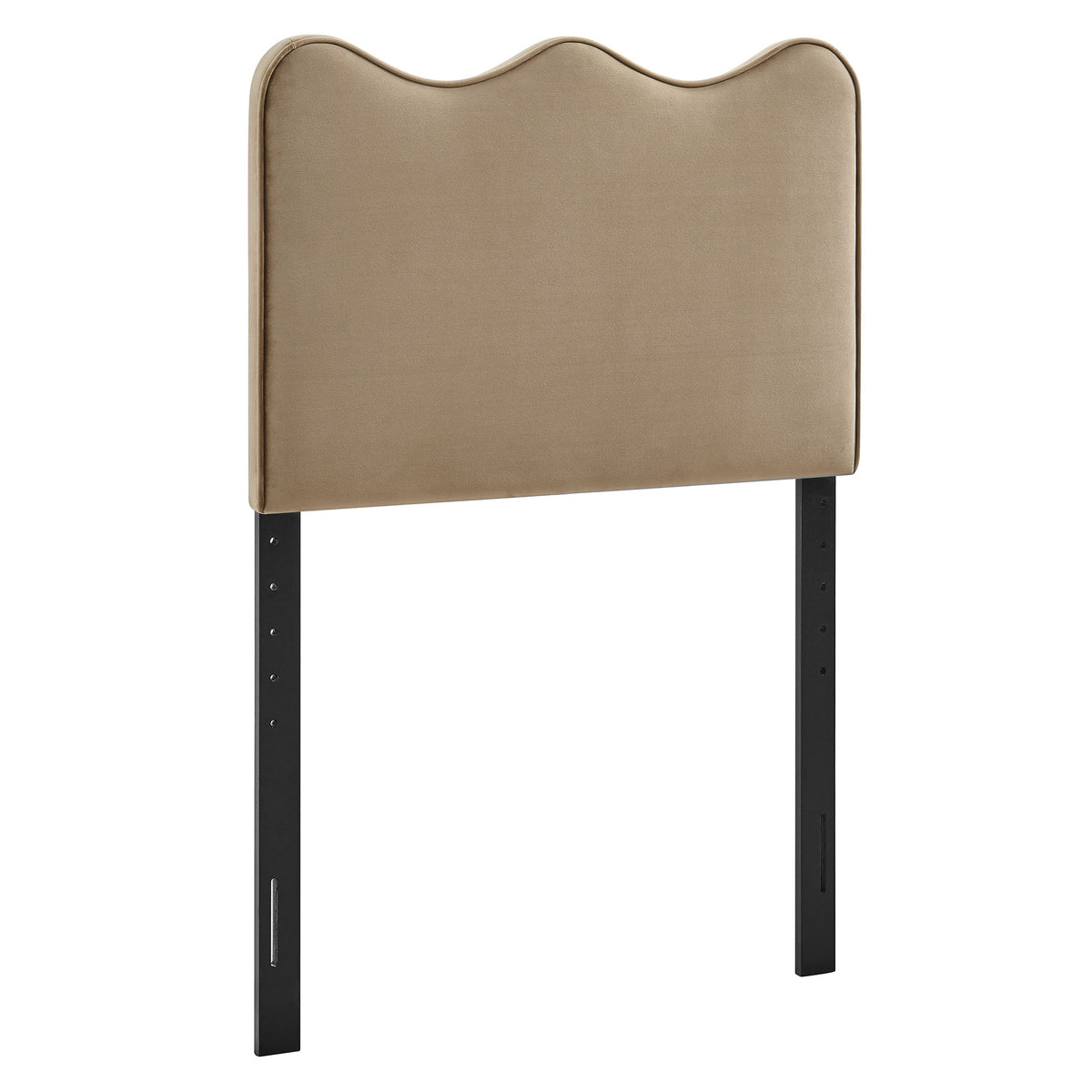 Athena Taupe Stain-Resistant Performance Velvet Twin Size Headboard - Ornate Home