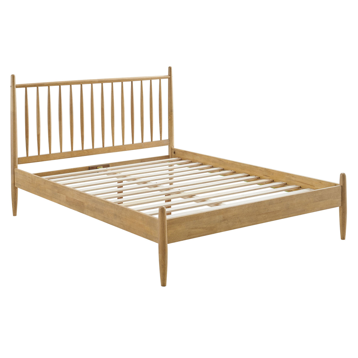 Zane Light Oak Full Size Spindle Bed Frame