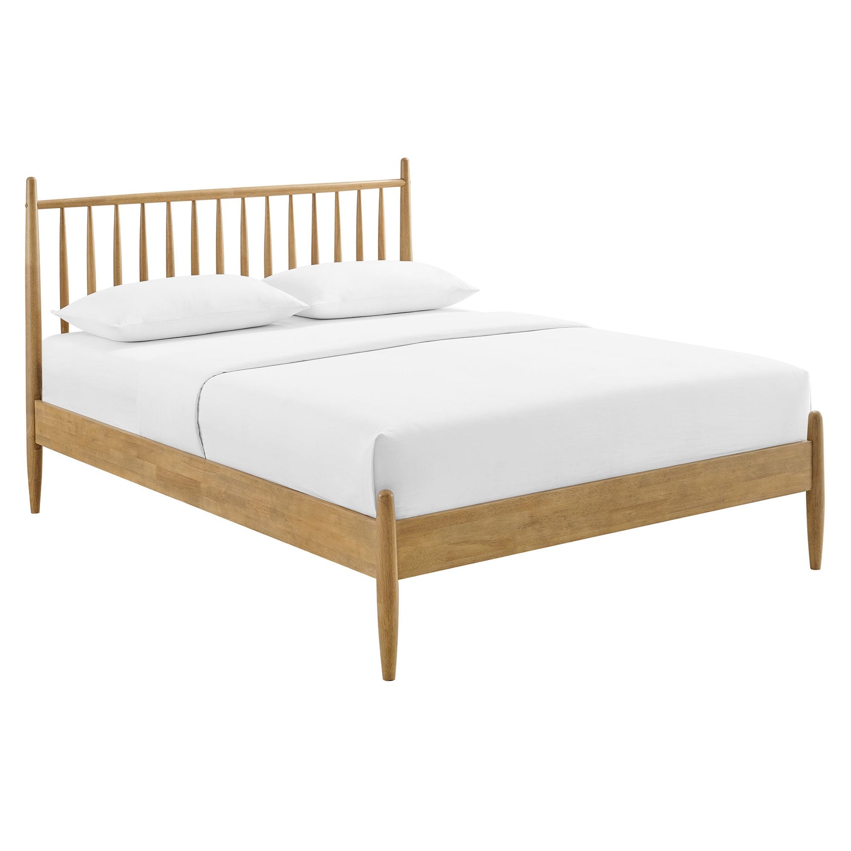 Zane Light Oak Full Size Spindle Bed Frame