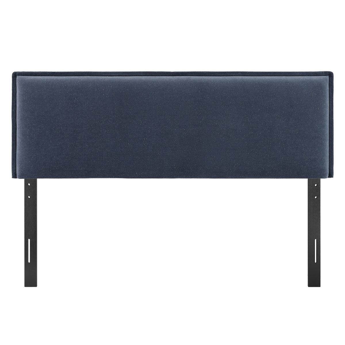 Camille Denim Upholstered Linen Blend King Size Headboard