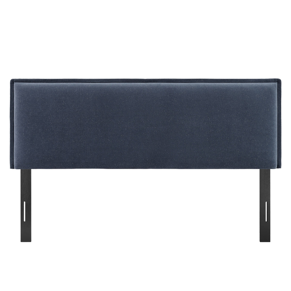 Camille Denim Upholstered Linen Blend King Size Headboard