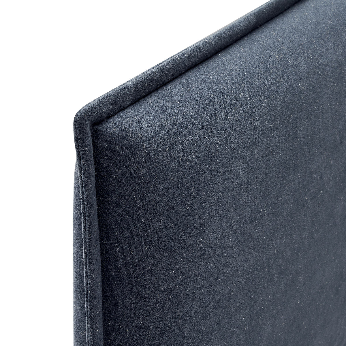 Camille Denim Upholstered Linen Blend King Size Headboard