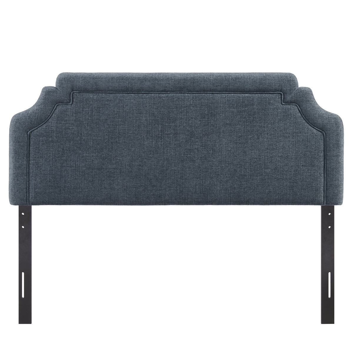 Magnolia Slate Blue Upholstered Fabric Full Size Headboard - Ornate Home