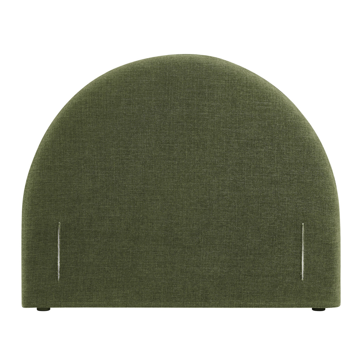 Resort Foliage Queen Woven Upholstered Fabric Arched Headboard