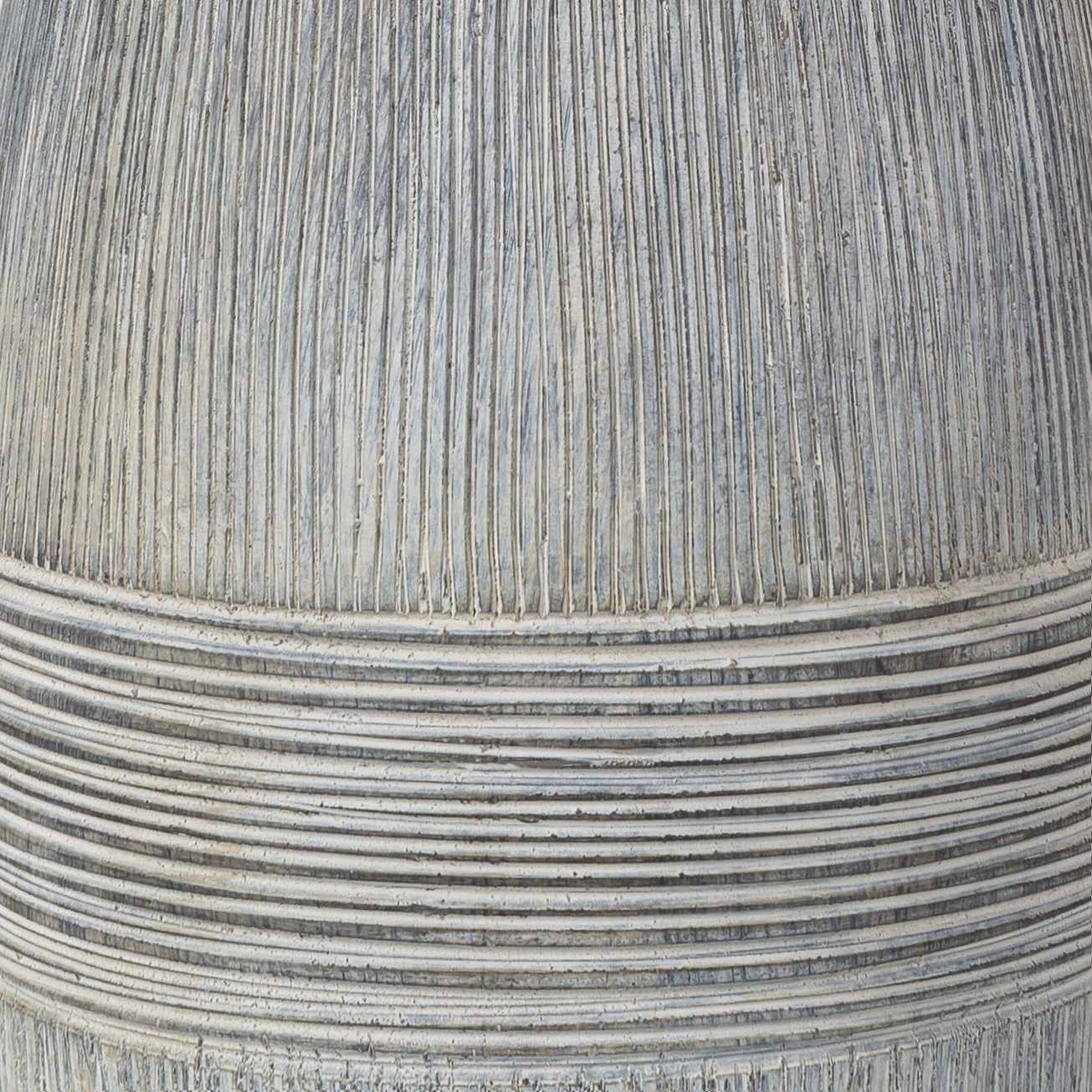 Mabayo Ribbed White Ceramic Table Lamp - Ornate Home