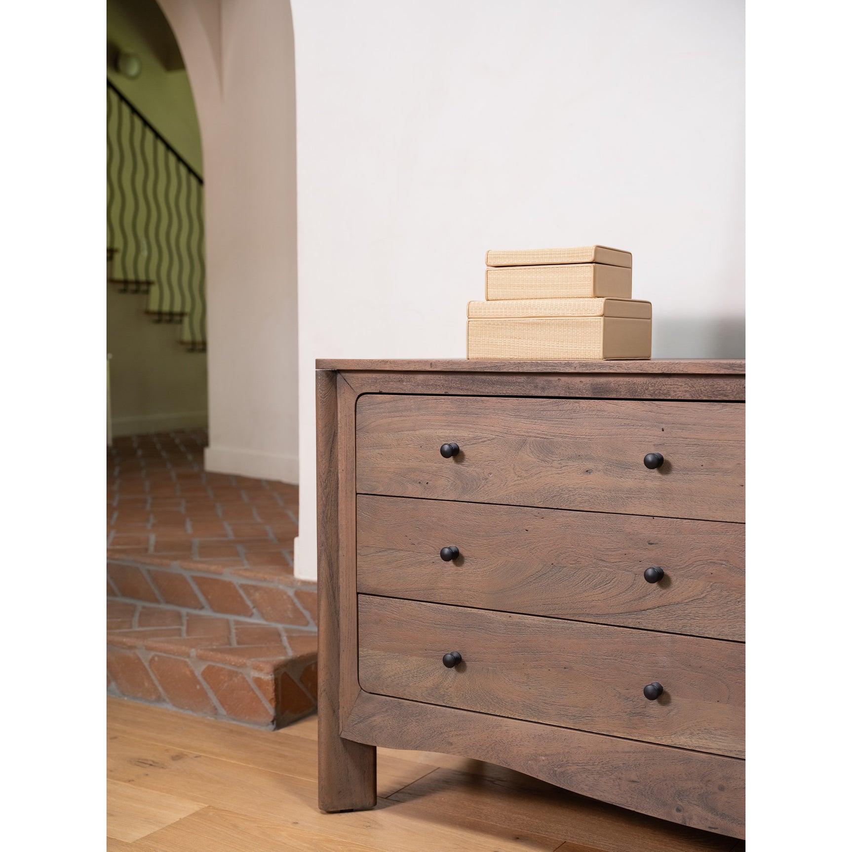 Mabel Dark Brown 6 Drawer Dresser - Ornate Home