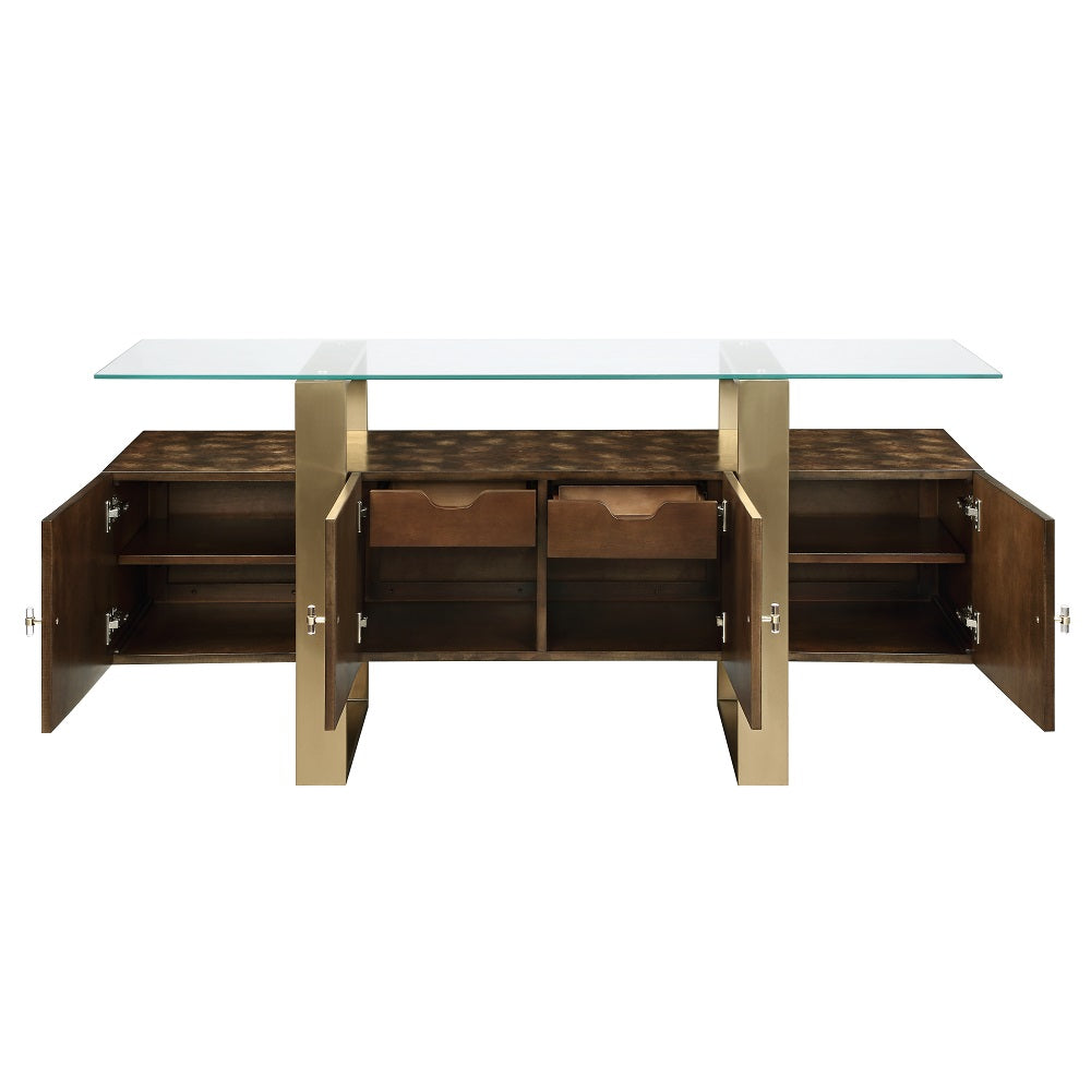 Mabyn Brown Console Cabinet - Ornate Home