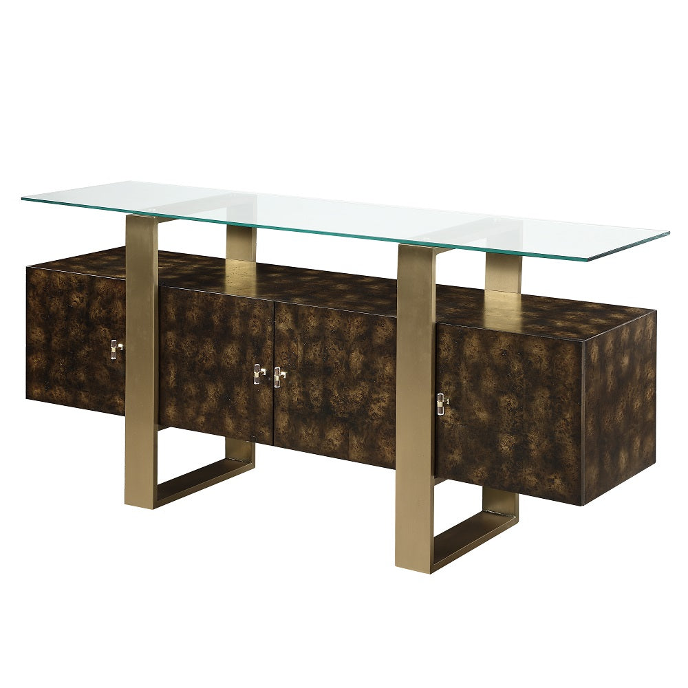 Mabyn Brown Console Cabinet - Ornate Home