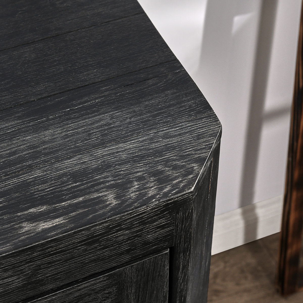 Macarthur Antique Black Cabinet - Ornate Home