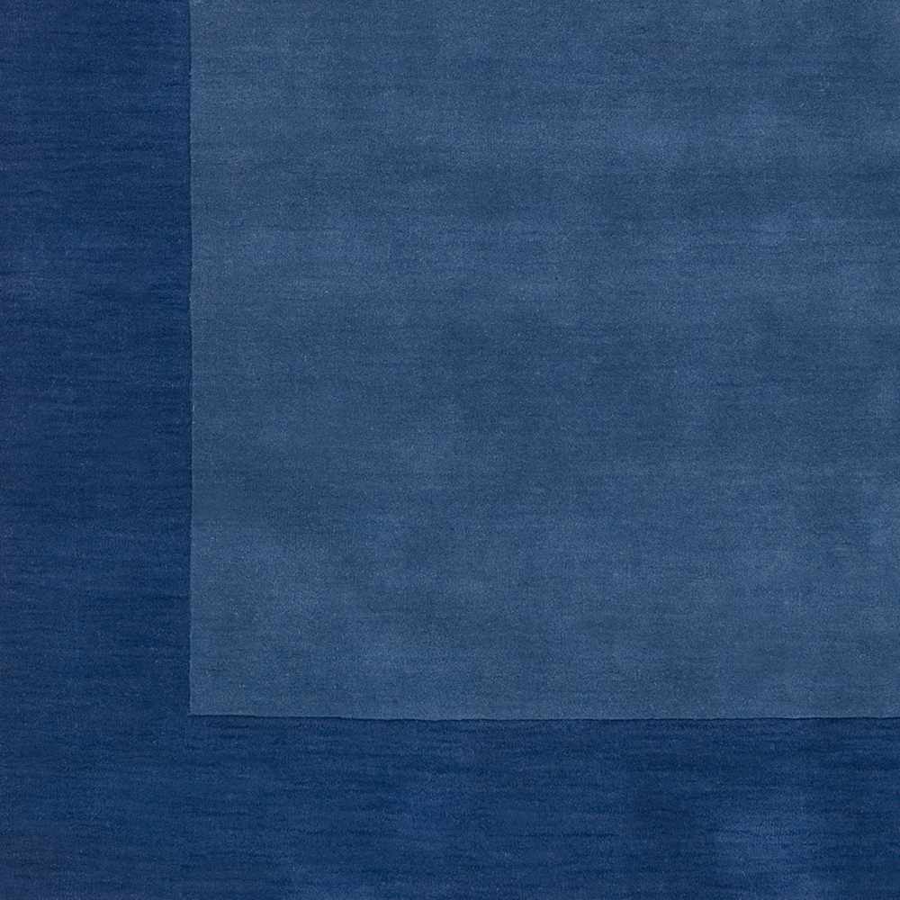 Macedon Blue Bordered Wool Rug - Ornate Home