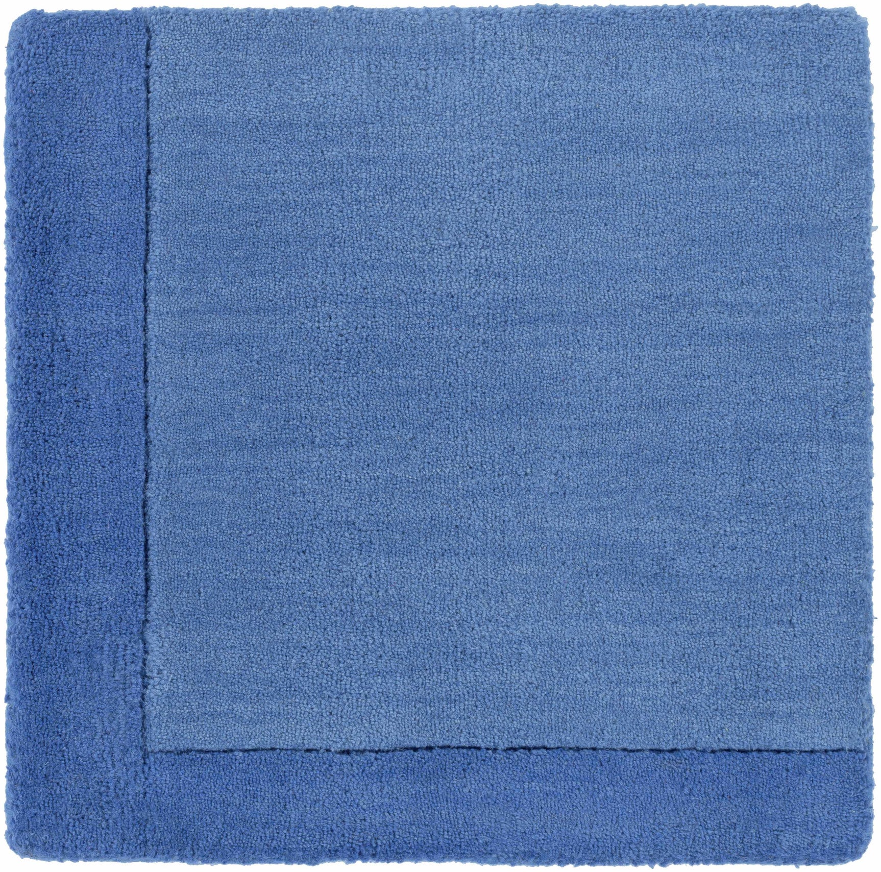 Macedon Blue Bordered Wool Rug - Ornate Home