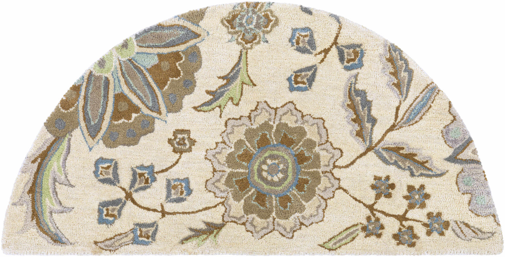 Mack Floral Wool Area Carpet - Ornate Home