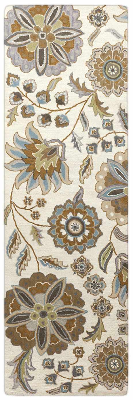Mack Floral Wool Area Carpet - Promo - Ornate Home