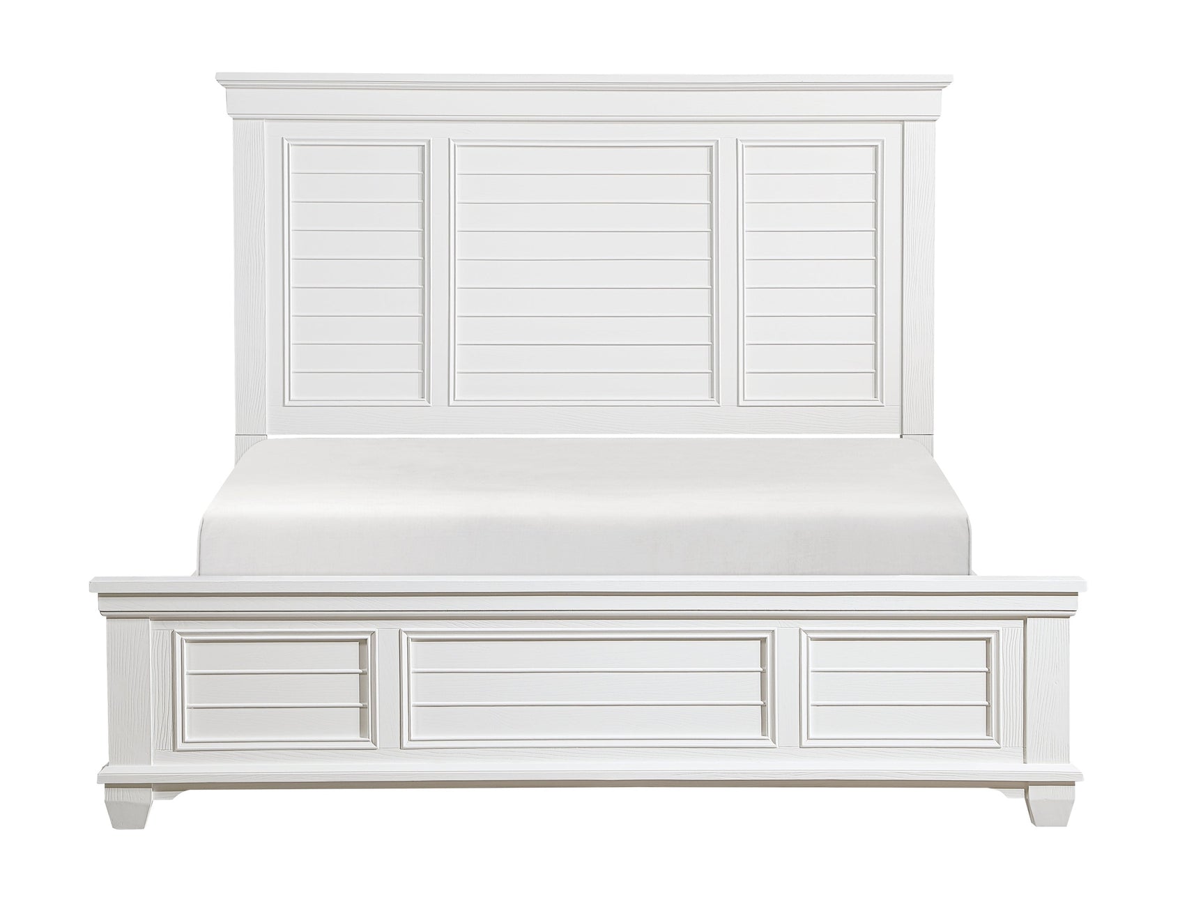 Mackinac White Eastern King Bed - Ornate Home