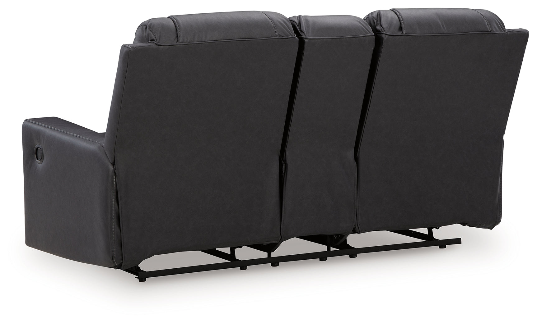 Mackmenville Carbon Reclining Loveseat with Console (Online Special Price) - Ornate Home