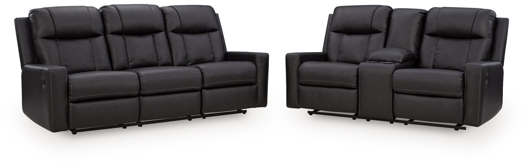 Mackmenville Carbon Reclining Sofa and Loveseat (Online Special Price) - Ornate Home