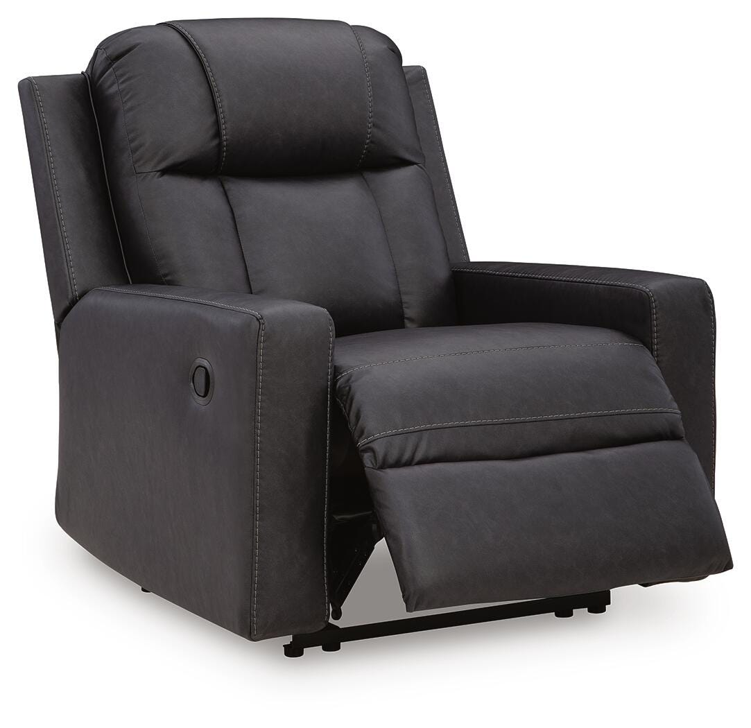 Mackmenville Carbon Reclining Sofa and Recliner - Ornate Home