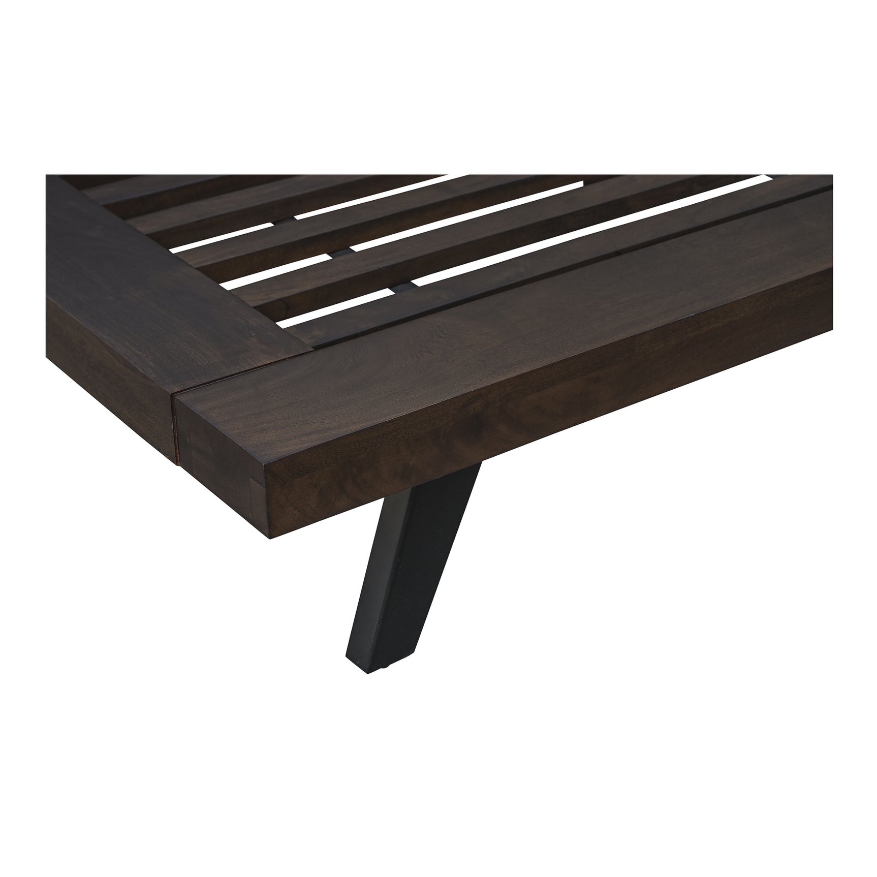 Madagascar Dark Brown King Platform Bed - Ornate Home