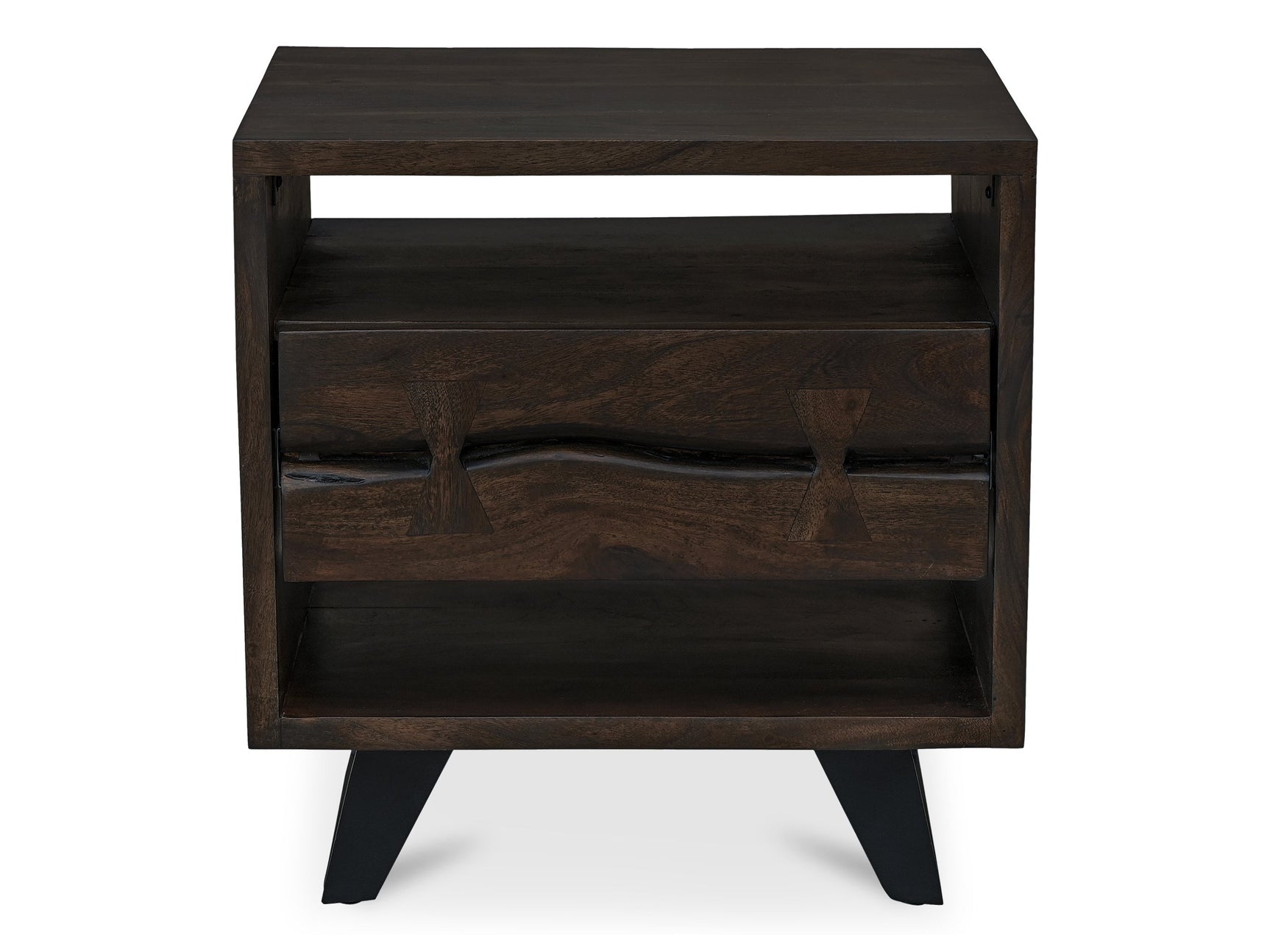 Madagascar Dark Brown Nightstand - Ornate Home