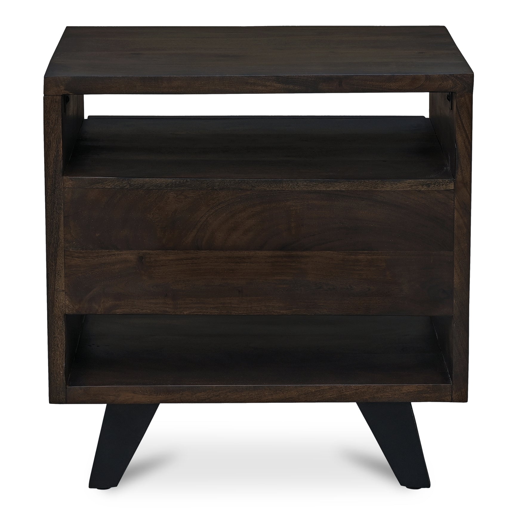 Madagascar Dark Brown Nightstand - Ornate Home