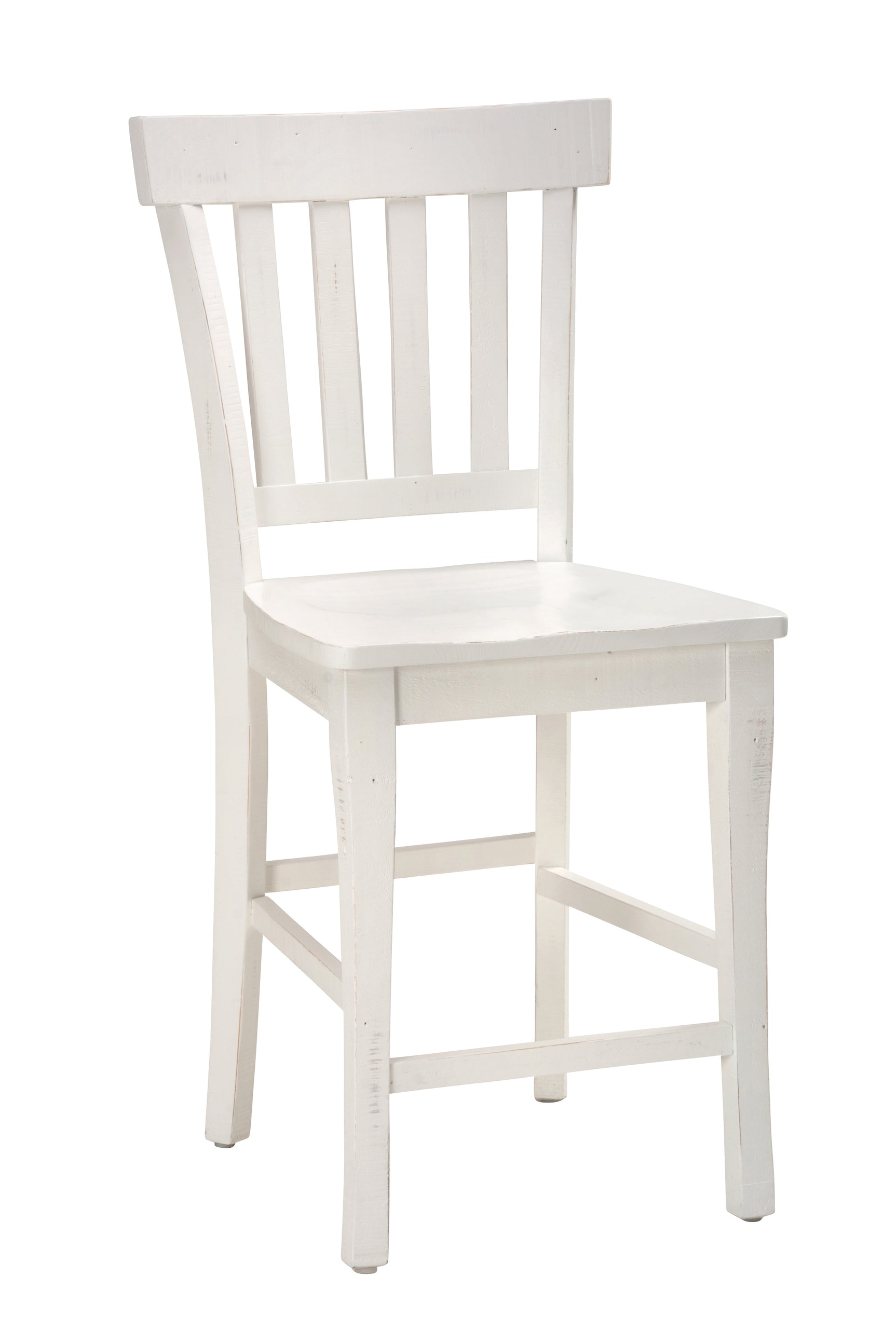 Madaket White Slatback Stool (Set of 2) - Ornate Home