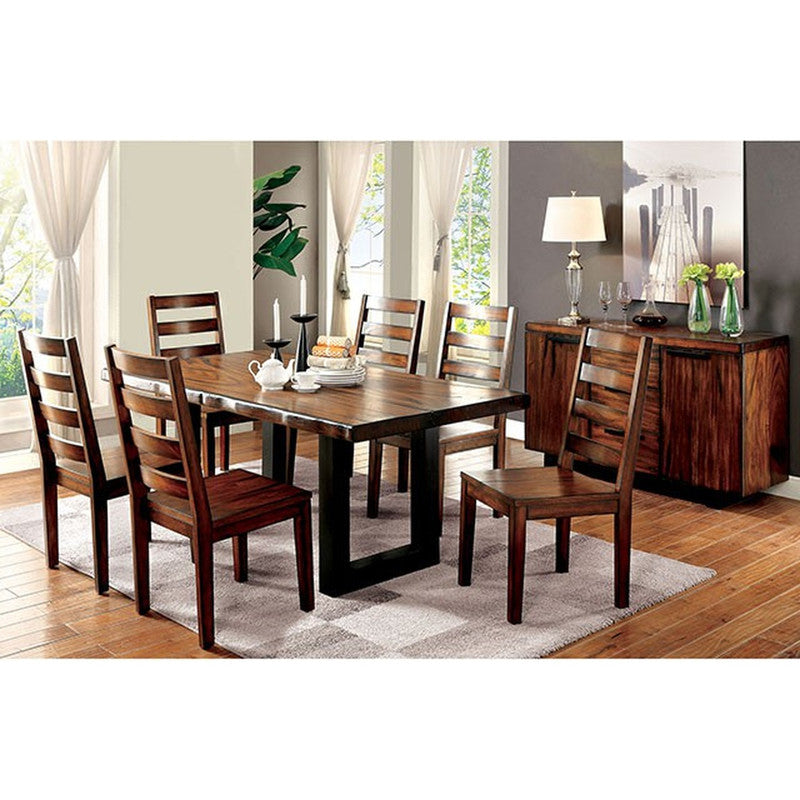 Maddison Tobacco Oak/Black Server - Ornate Home