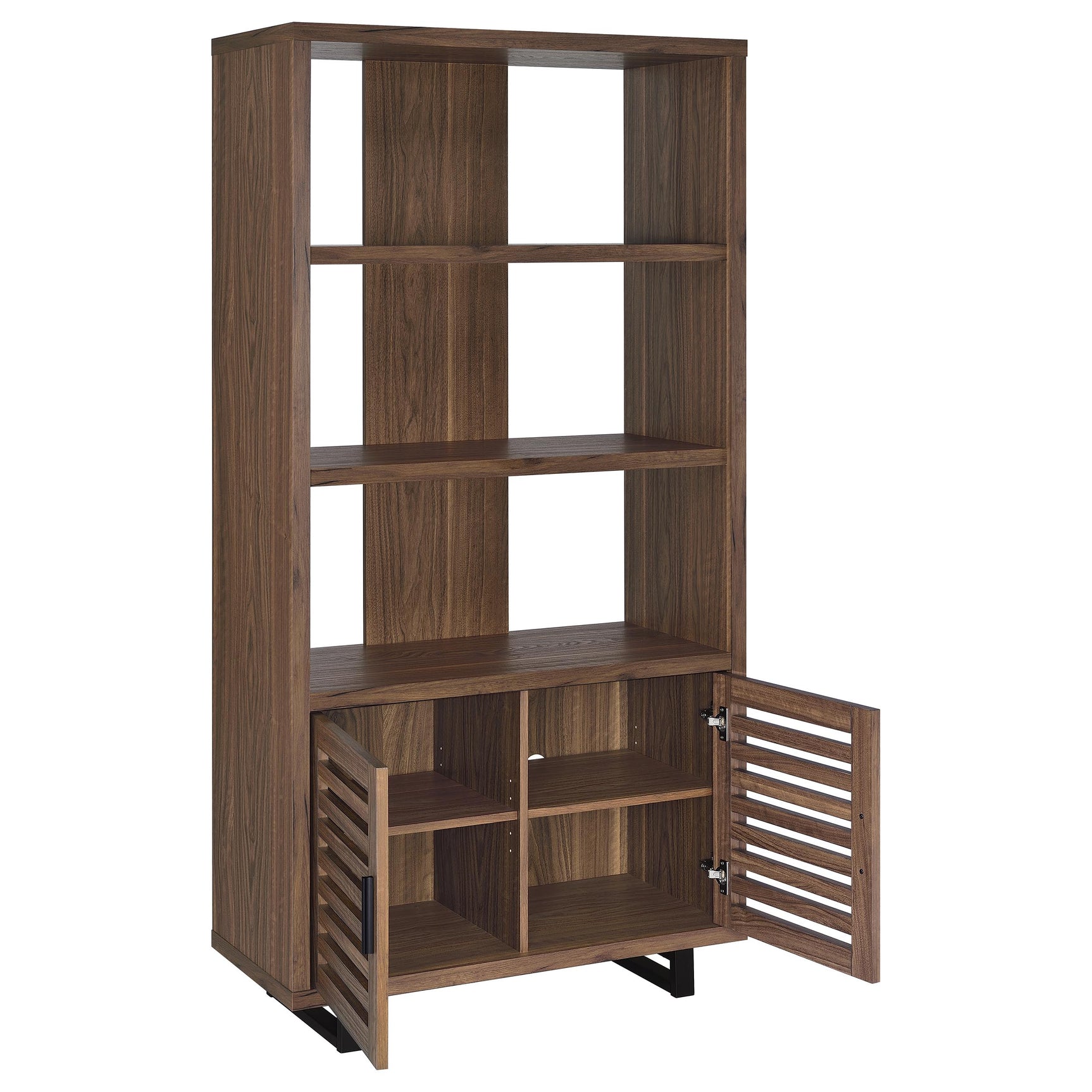 Maddox Walnut Bookcase - Ornate Home