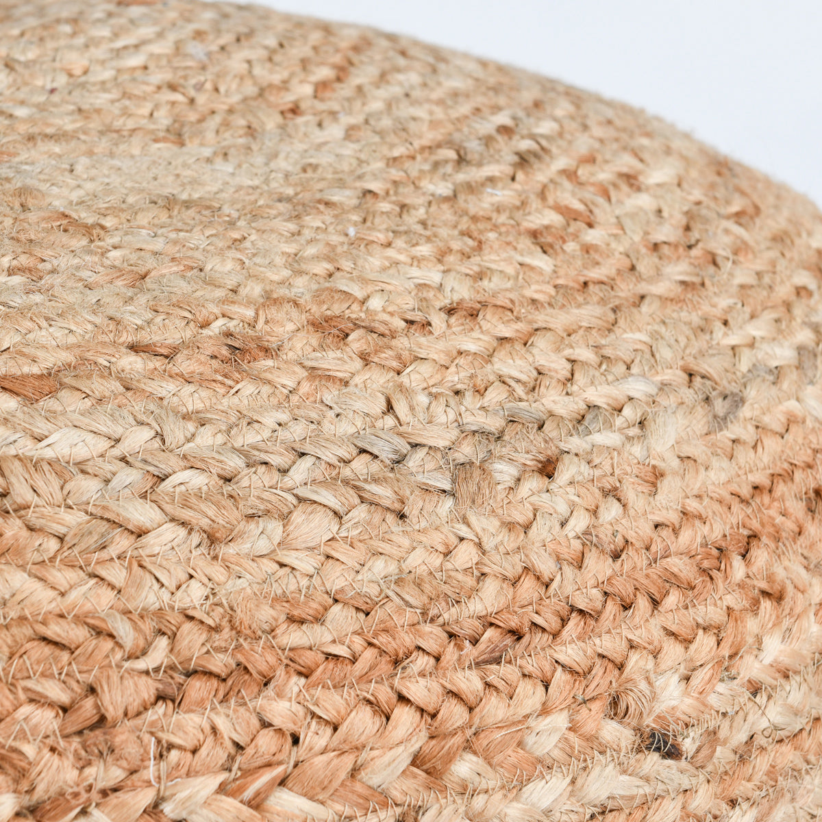 Madeira Jute Natural Pouf - Ornate Home
