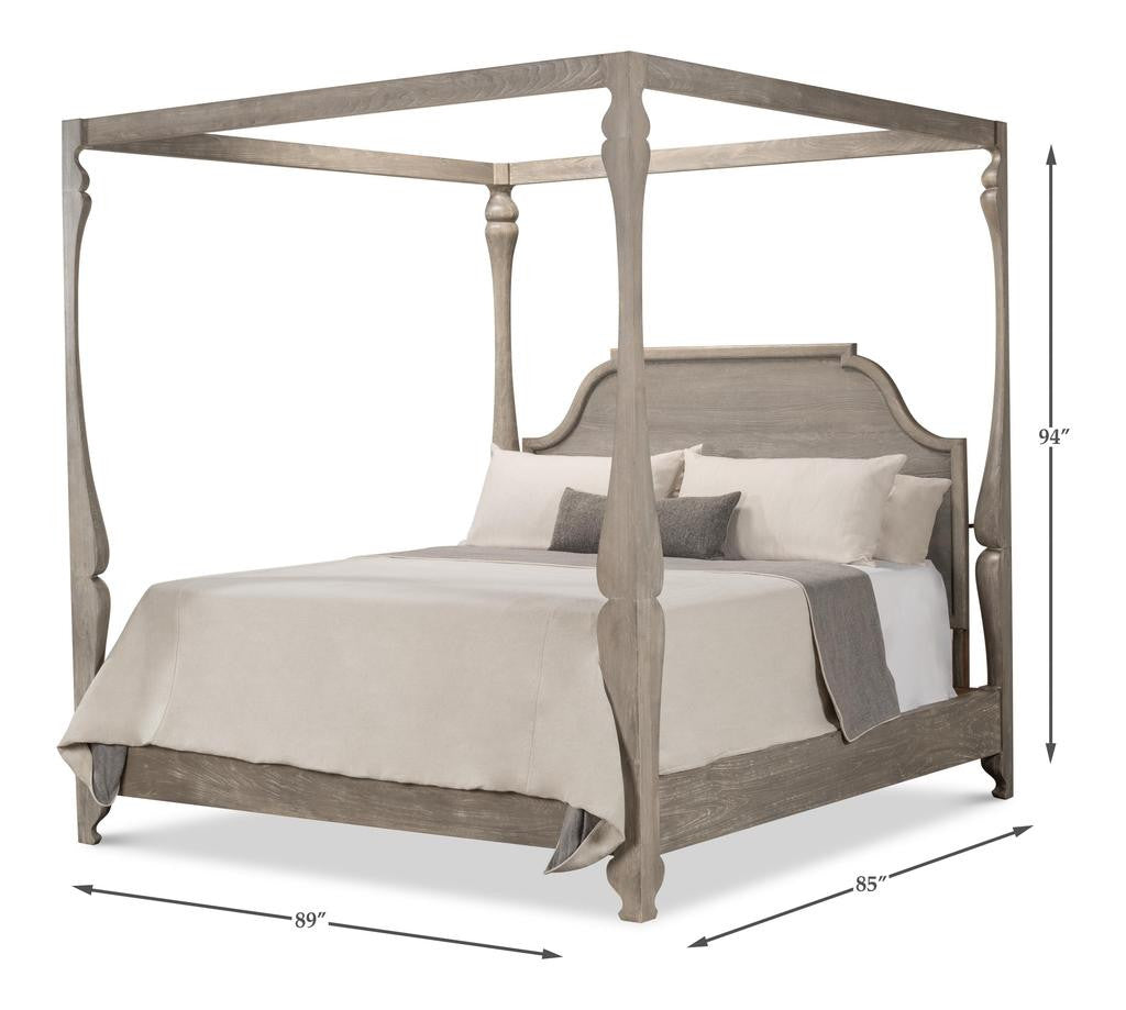 Madeline Grey Bungalow Bed King - Ornate Home