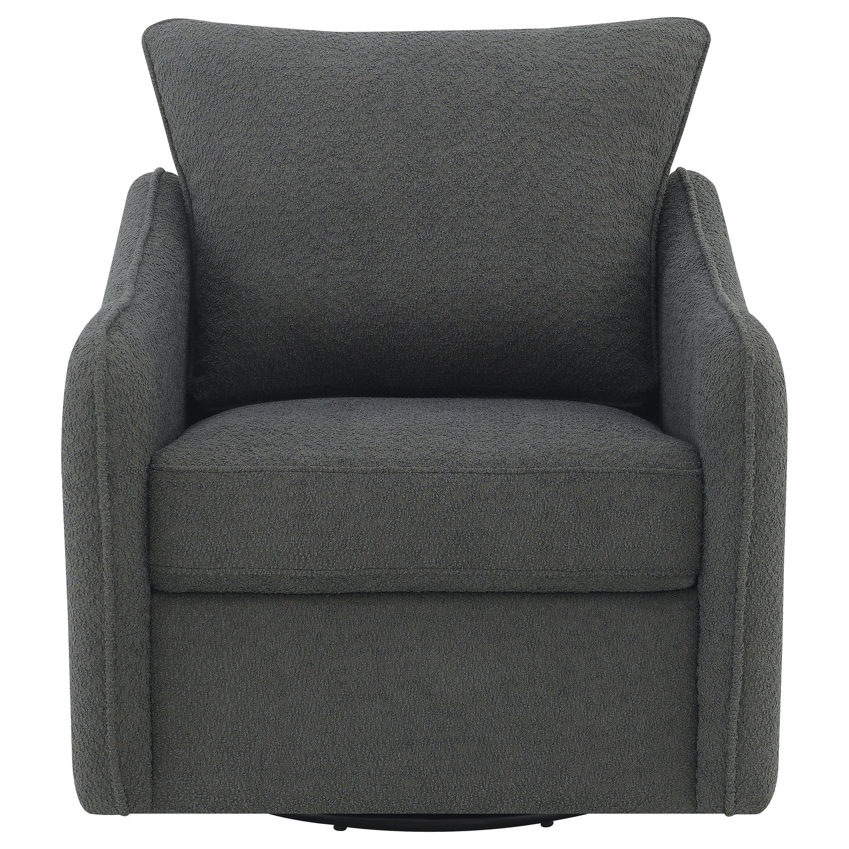 Madia Charcoal Swivel Glider Chair - Ornate Home