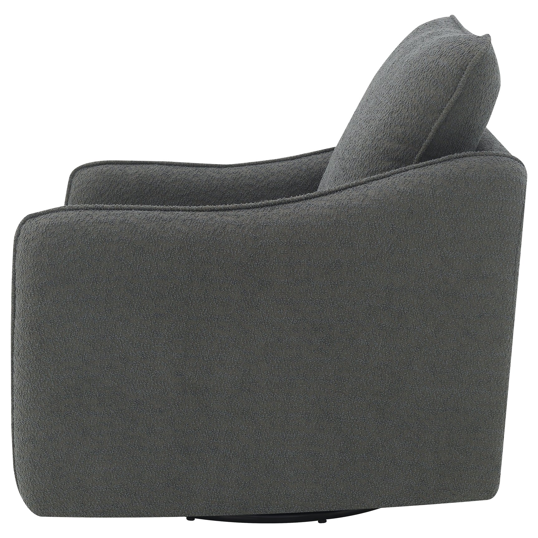 Madia Charcoal Swivel Glider Chair - Ornate Home