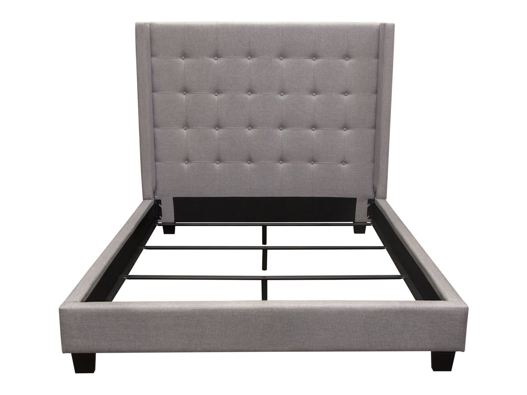 Madison Ave Light Grey Queen Bed - Ornate Home