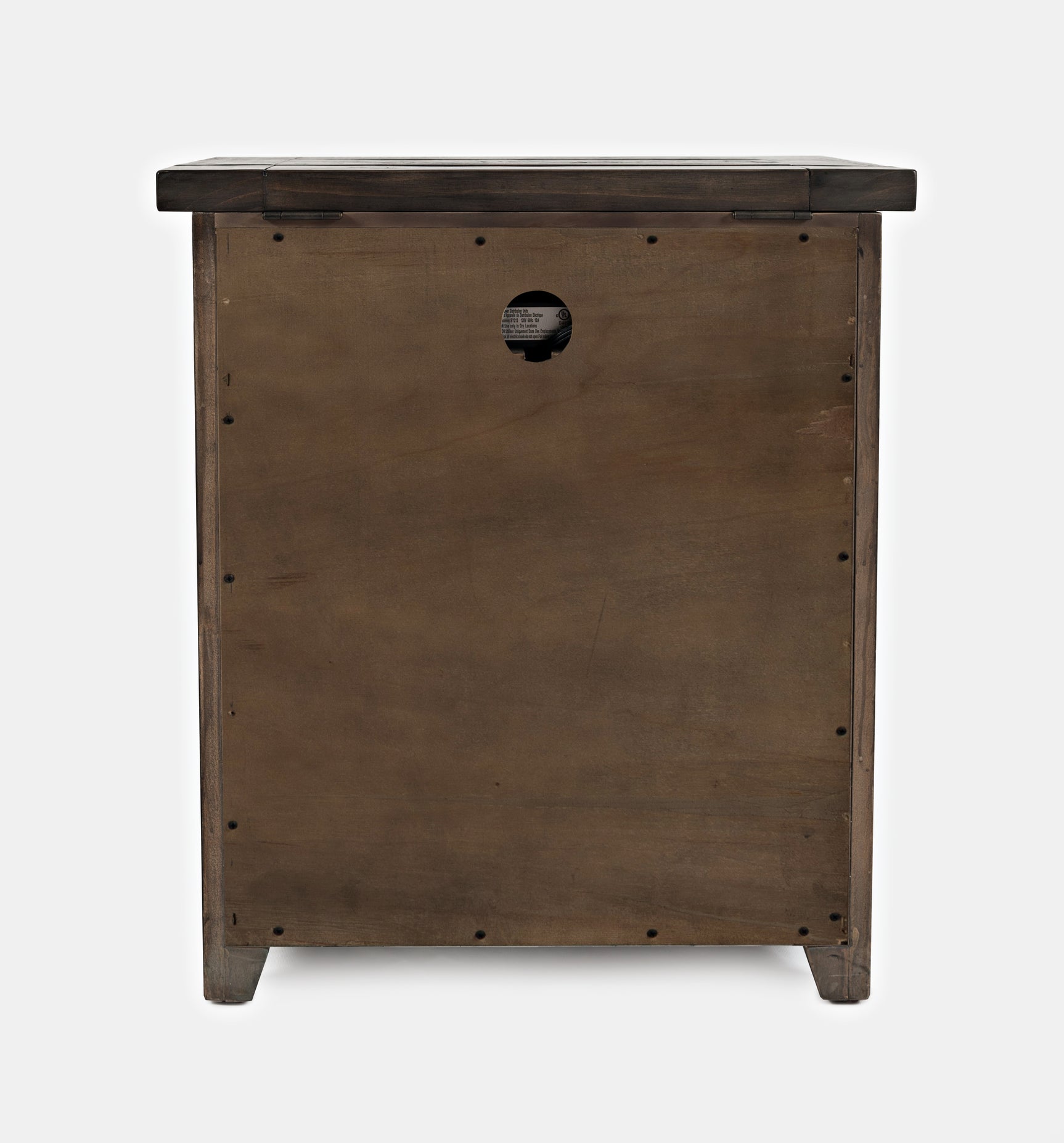 Madison County Barnwood Power Nightstand - Ornate Home