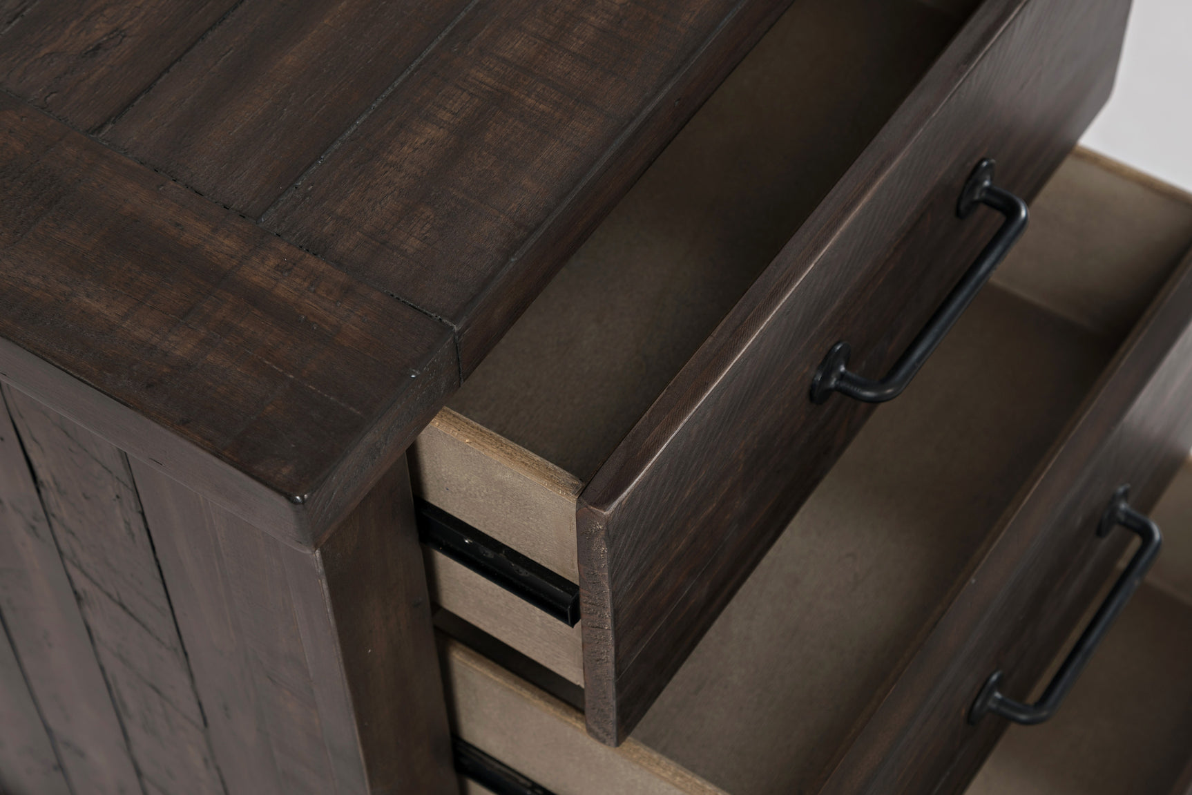 Madison County Barnwood Power Nightstand - Ornate Home