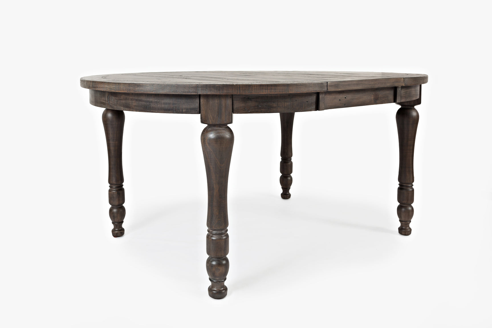 Madison County Barnwood Round to Oval Dining Table - Ornate Home